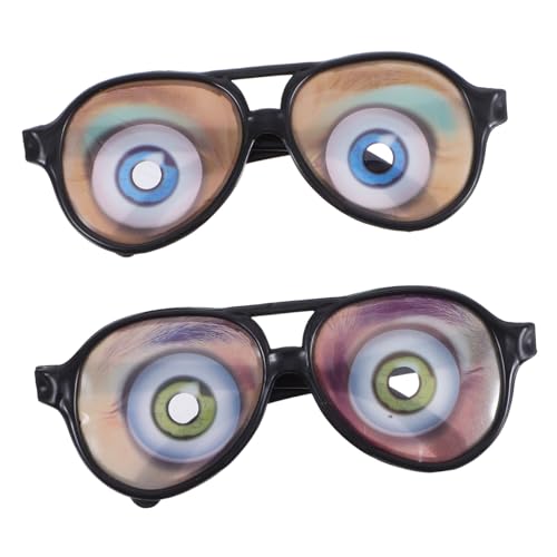 WEKADRIN 2 Stücke Lustige Party Brille Neuheit Requisiten Brille Prop Sport Party Brille Prop Maskerade Ball Zubehör von WEKADRIN