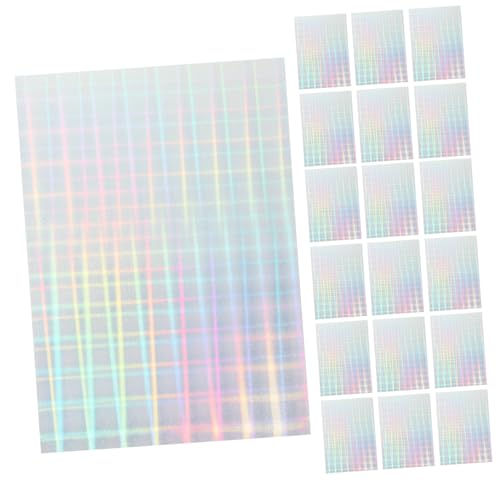 WEKADRIN 20 Blatt Bedruckbare Etiketten Selbstklebende Aufkleber Papier für Tintenstrahl Laserdrucker Wasserfest Langlebig Glatte Oberfläche Vielseitig für Büro und Haushalt von WEKADRIN
