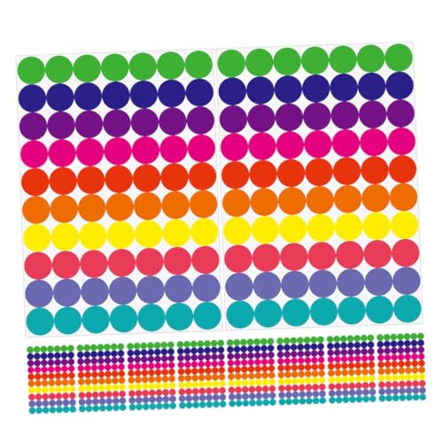 WEKADRIN 20 Blatt Bunte DIY Runde Punkt Aufkleber Selbstklebend Stark Haftend Vielseitig Beschriftbar für Lebensmittelverpackungen Bastelprojekte Büro Schule Etiketten WEKADRIN 20 Blatt Bunte DIY Runde Punkt Aufkleber Selbstklebend Stark Haftend Vielseitig Beschriftbar für Lebensmittelverpackungen Bastelprojekte Büro Schule Etiketten von WEKADRIN