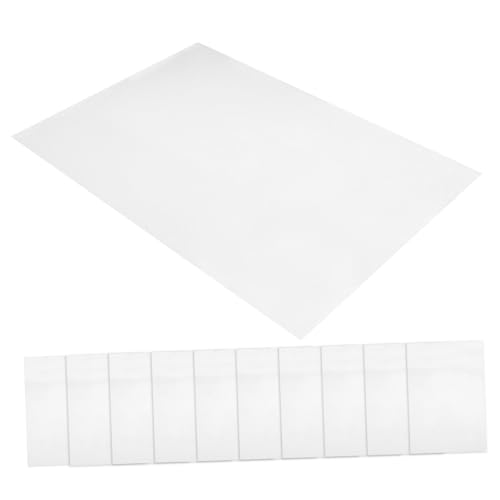 WEKADRIN 20 Blatt Holographisches Stickerpapier Transparentes Wasserdichtes Pet Aufkleberpapier Bedruckbar für Tintenstrahldrucker für Logos Etiketten und Kreative Projekte von WEKADRIN