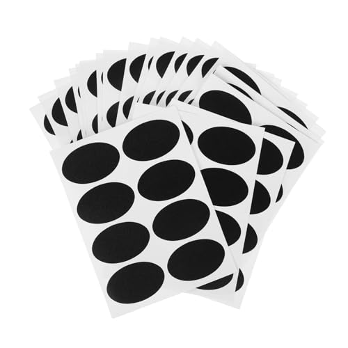 WEKADRIN 20 Blatt Oval Selbstklebende Etiketten Große Gewürzflaschen Aufkleber für Vorratsdosen Küchenbeschriftung Lebensmittelecht und Langlebig zur Einfachen Klassifizierung von WEKADRIN