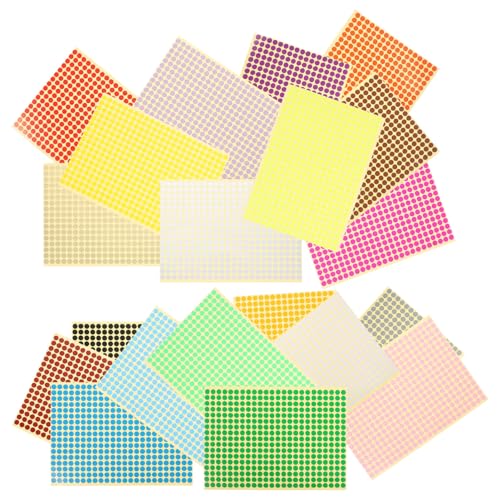 WEKADRIN 20 Blatt Selbstklebende Etiketten Kleine Farbcodierung Aufkleber Markierungspunkte Für Büro Schule Organisation WEKADRIN 20 Blatt Selbstklebende Etiketten Kleine Farbcodierung Aufkleber Markierungspunkte Für Büro Schule Organisation von WEKADRIN