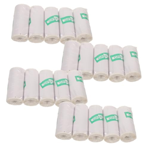 WEKADRIN 20 Rollen Thermaldruckaufkleber selbstklebende Etikettenpapier Kamera -druckbares Aufkleberpapier Einzelhandelsdrucker -Etiketten Aufkleber aus Thermopapier Weiß von WEKADRIN