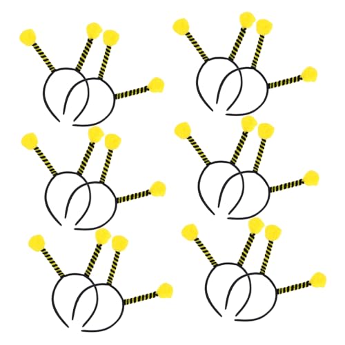 WEKADRIN 20 Stück Bienen Fühler Haarreifen Erwachsene Kostüm Zubehör für Halloween Karneval Mottoparty Leichtes Insekten Stirnband mit Realistischem Design Vielseitig Einsetzbar und von WEKADRIN