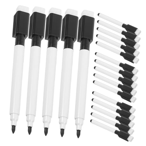 WEKADRIN 20 Stück Löschlicher Stift Auf Schwarzer Kernbasis Auf Der Basis Von Wasser Löschbare Markierungen Für Whiteboards Trocken Abwischbare Whiteboard-marker WEKADRIN 20 Stück Löschlicher Stift Auf Schwarzer Kernbasis Auf Der Basis Von Wasser Löschbare Markierungen Für Whiteboards Trocken Abwischbare Whiteboard-marker von WEKADRIN