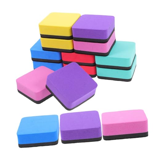 WEKADRIN 20 Stück Magnetische Whiteboard Radiergummis Trocken Abwischbar Mini Radiergummi Magnetisch Für Die Reinigung Von Whiteboards Im Büro Magnetische Radierer Trocken von WEKADRIN