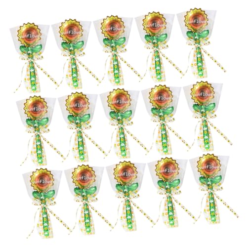 WEKADRIN 20 Stück Partydekoration Luftballons Hochzeitsdekorationen Aufblasbare Sonnenblumen Blumen Aluminiumfolien Luftballons Hochzeitsfeier Gelbe Sonnenblumen von WEKADRIN