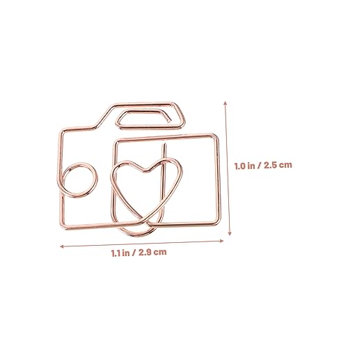 WEKADRIN 20 Stück Teiliges Kreative Metallklammern in Gold und Roségold Mini Büroklammern für Dokumente Bastelprojekte und Bürobedarf Stabile Vielseitige Heftklammern für Papier und von WEKADRIN