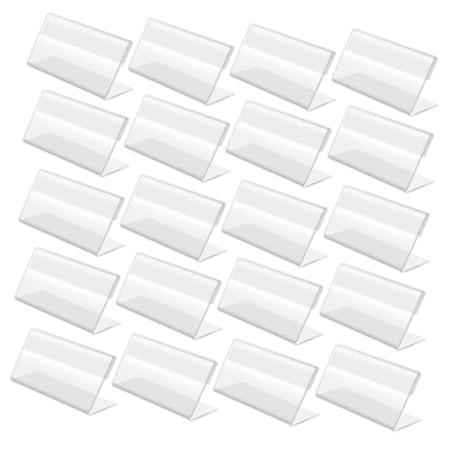WEKADRIN 20 Stück Teiliges Mini Tischschild Acryl Visitenkartenhalter Preisaufsteller Klar Stabil und Vielseitig für Geschäft Büro Supermarkt und Zuhause WEKADRIN 20 Stück Teiliges Mini Tischschild Acryl Visitenkartenhalter Preisaufsteller Klar Stabil und Vielseitig für Geschäft Büro Supermarkt und Zuhause von WEKADRIN