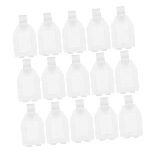 WEKADRIN 20 Stück Teiliges Preisschildhalter aus Transparentem Kunststoff Vielseitiger Etikettenhalter für Supermärkte und Einzelhandel Einfache Anbringung für Preis von WEKADRIN