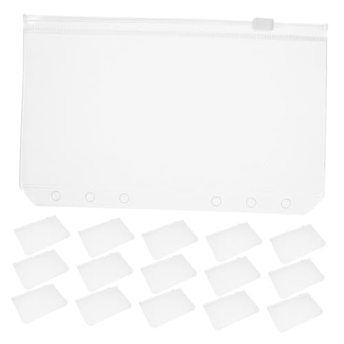 WEKADRIN 20 Stück Teiliges durchsichtiges Zipper-Organizer für Budgethefte Reißverschlusstaschen für Geld Karten Quittungen Wiederverwendbare Binder-einlagen für Notizbuch und WEKADRIN 20 Stück Teiliges durchsichtiges Zipper-Organizer für Budgethefte Reißverschlusstaschen für Geld Karten Quittungen Wiederverwendbare Binder-einlagen für Notizbuch und von WEKADRIN