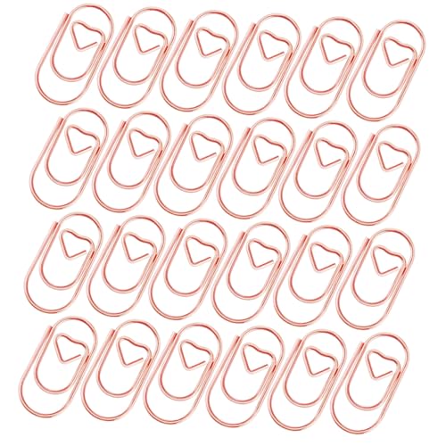 WEKADRIN 200 Stück Kleine Herzförmige Metall Büroklammern Leichte Mini Paper Clips aus Carbonstahl Praktische Lesezeichen Clips für Dokumente Briefe Büro und Schule Rosegoldfarben WEKADRIN 200 Stück Kleine Herzförmige Metall Büroklammern Leichte Mini Paper Clips aus Carbonstahl Praktische Lesezeichen Clips für Dokumente Briefe Büro und Schule Rosegoldfarben von WEKADRIN