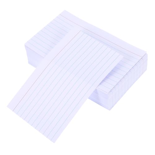 WEKADRIN 200pcs Ausgekleidete Notizbilder Blankem Memo Papers Karteikarten-set Multi-use Memo-pads Flash-karten Zum Studium Von Papieren Notizpolster Für Die Arbeit von WEKADRIN