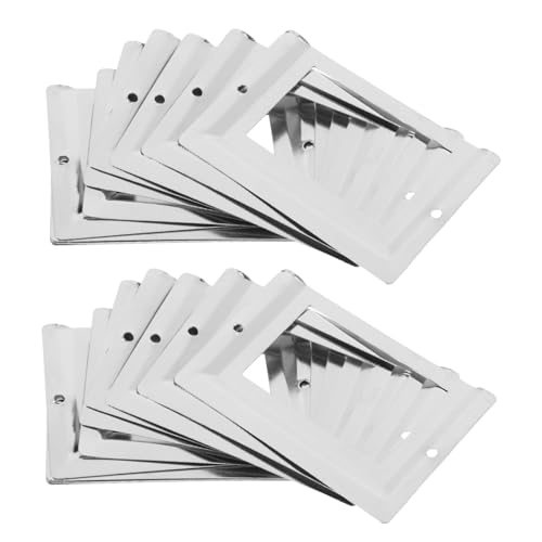 WEKADRIN 24 Stück Etikettenhalter aus Metall für Regale Etikettenhalter für Aufbewahrungsboxen Kühlschranketiketten Retro Design für Zuhause und Büro von WEKADRIN