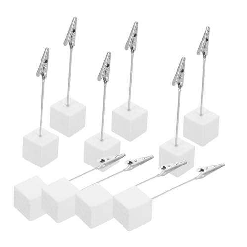 WEKADRIN 24 Stück Teiliges Holz Memo Clip Halter mit Starkem Clip für Tischkarten Fotos Notizen Tragbarer Organizer für Hochzeiten Partys Restaurant Buffet von WEKADRIN