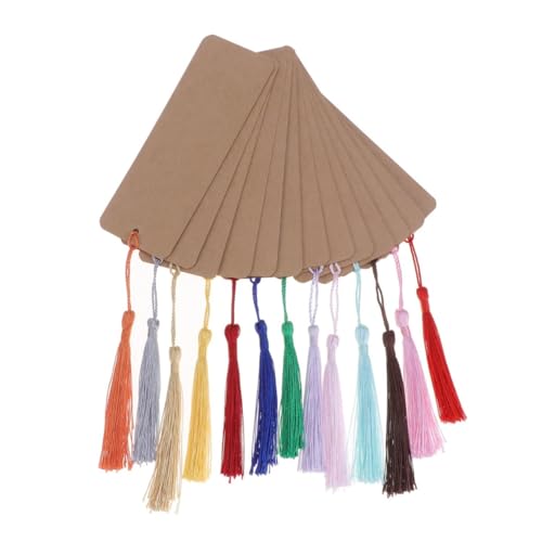 WEKADRIN 24 Stück Teiliges Kraftpapier Lesezeichen mit Quaste Blanko DIY Tags für Lesefreunde Kreative Buchzeichen Dekoration und Geschenkidee für Schule Party und Bastelprojekte WEKADRIN 24 Stück Teiliges Kraftpapier Lesezeichen mit Quaste Blanko DIY Tags für Lesefreunde Kreative Buchzeichen Dekoration und Geschenkidee für Schule Party und Bastelprojekte von WEKADRIN