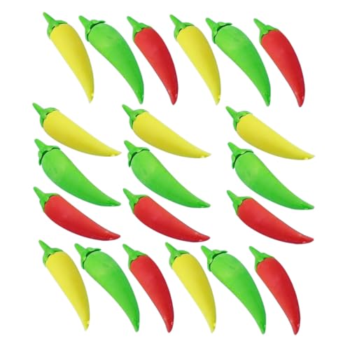 WEKADRIN 24 Stück Teiliges Mini Radiergummis in Chili form Niedliche Kunststoff Gemüse Radierer für Bunte Cartoon Radiergummis als Geschenk Spielerisches Zubehör für Party und Schule WEKADRIN 24 Stück Teiliges Mini Radiergummis in Chili form Niedliche Kunststoff Gemüse Radierer für Bunte Cartoon Radiergummis als Geschenk Spielerisches Zubehör für Party und Schule von WEKADRIN