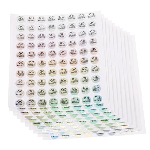 WEKADRIN 2400 Stück Qc Passed Aufkleber Selbstklebende Prüfplaketten PVC Material Lageretiketten Praktisch und Langlebig für Qualitätskontrolle und Warenprüfung WEKADRIN 2400 Stück Qc Passed Aufkleber Selbstklebende Prüfplaketten PVC Material Lageretiketten Praktisch und Langlebig für Qualitätskontrolle und Warenprüfung von WEKADRIN
