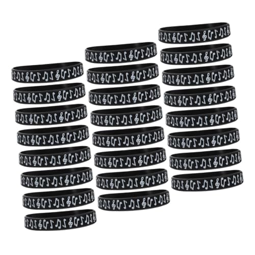 WEKADRIN 24Stücke Silikon Armbänder mit Musiknoten Design Gummiarmbänder für Musikpartys Geburtstagsgeschenke Dekorationen und Event Zubehör für Verschiedene Anlässe WEKADRIN 24Stücke Silikon Armbänder mit Musiknoten Design Gummiarmbänder für Musikpartys Geburtstagsgeschenke Dekorationen und Event Zubehör für Verschiedene Anlässe von WEKADRIN