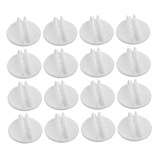 WEKADRIN 25 Stück Etikettenhalter Rotatable Clips Ladenschildregal Tag-Label-Clips kleine Einzelhandelsschilder Schilderhalter speichern Schilderclips zur Anzeige TAG -Clip Plastik Weiß von WEKADRIN