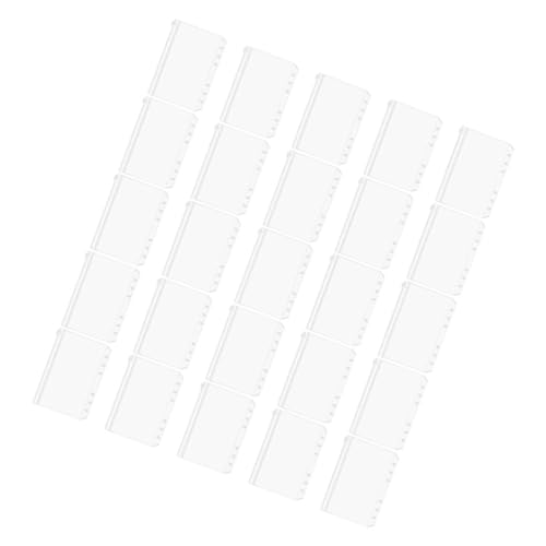 WEKADRIN 25 Stück Teiliges Ordner Zipper Beutel aus Wasserdichtem PVC Transparente Dokumenten und Nachfüllhüllen für Bürobedarf und Organisationsmappe von WEKADRIN
