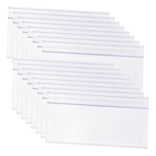 WEKADRIN 25 Stück Teiliges PVC Regal Etikettenhalter Transparent Langlebiger Preisschildhalter für Supermarkt und Apotheken Einfaches Einstecken und Wechseln von Papieretiketten Praktisch WEKADRIN 25 Stück Teiliges PVC Regal Etikettenhalter Transparent Langlebiger Preisschildhalter für Supermarkt und Apotheken Einfaches Einstecken und Wechseln von Papieretiketten Praktisch von WEKADRIN