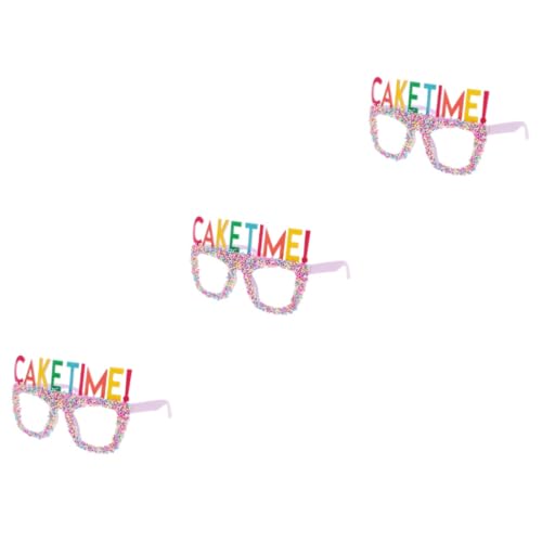 WEKADRIN 3 Stück Bunte Geburtstagsbrillen Deko Lustige Partybrille Leicht Tragbar Fotoaccessoire für Karneval Kostüm und Feier Geeignet WEKADRIN 3 Stück Bunte Geburtstagsbrillen Deko Lustige Partybrille Leicht Tragbar Fotoaccessoire für Karneval Kostüm und Feier Geeignet von WEKADRIN