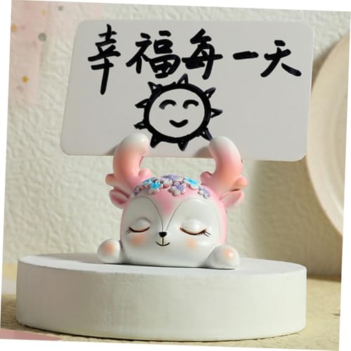 WEKADRIN 3 Stück Kreative Resin Memo Clips mit Einhorn und Kaninchen Design Stabile Notizhalter für Schreibtisch Langlebige Briefhalter für Büro Zuhause Party und Hochzeit von WEKADRIN