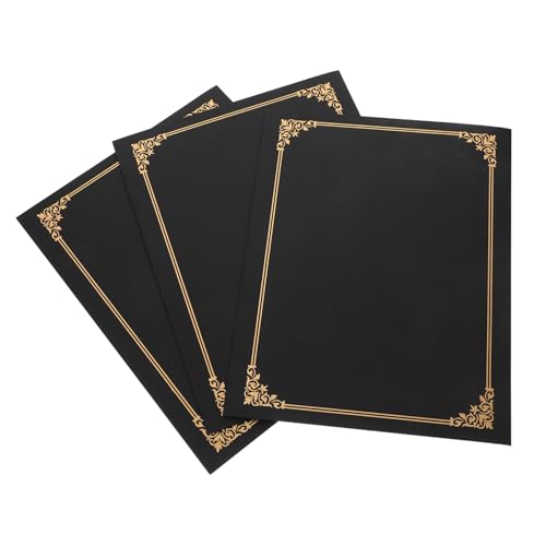 WEKADRIN 3 Stück Schwarze Urkundenmappe Schützender Zertifikatsordner mit Abgerundeten Ecken und Langlebig Geeignet für Diplome Zeugnisse und Wichtige Dokumente WEKADRIN 3 Stück Schwarze Urkundenmappe Schützender Zertifikatsordner mit Abgerundeten Ecken und Langlebig Geeignet für Diplome Zeugnisse und Wichtige Dokumente von WEKADRIN