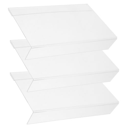 WEKADRIN 3 Stück Teiliges Acryl Form Preisschildhalter Transparenter Kunststoff Etikettenhalter Stabile Rutschfeste Preisschilder Anzeige für Einzelhandel Einfach zu Montieren und WEKADRIN 3 Stück Teiliges Acryl Form Preisschildhalter Transparenter Kunststoff Etikettenhalter Stabile Rutschfeste Preisschilder Anzeige für Einzelhandel Einfach zu Montieren und von WEKADRIN