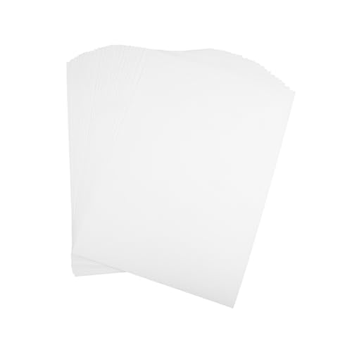 WEKADRIN 30 Blatt Selbstklebendes Vinyl Aufkleberpapier Oberflächenmatt Bedruckbar für Tintenstrahl Laserdrucker Hochauflösende Etiketten für Fotos Langlebig und Vielseitig Einsetzbar von WEKADRIN