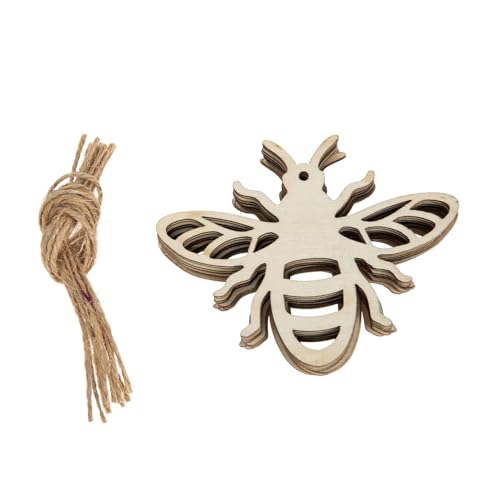 WEKADRIN 30 Stück Teiliges Holz bienen Anhänger Naturbelassen zum Basteln Kreative Holzscheiben für DIY Herbstdeko Leichte Holzornamente Sicher für Malerei und Partydekoration WEKADRIN 30 Stück Teiliges Holz bienen Anhänger Naturbelassen zum Basteln Kreative Holzscheiben für DIY Herbstdeko Leichte Holzornamente Sicher für Malerei und Partydekoration von WEKADRIN