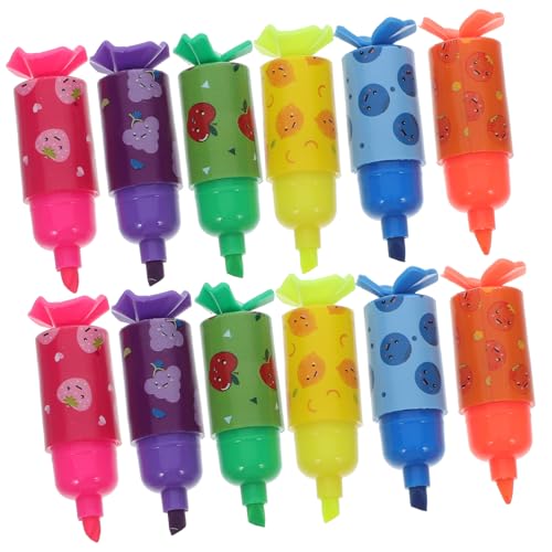 WEKADRIN 30Stücke Mini Textmarker Bonbonform Teiliges Kreative Marker für Sicher und Leicht für Schule Partys und Kreative Projekte WEKADRIN 30Stücke Mini Textmarker Bonbonform Teiliges Kreative Marker für Sicher und Leicht für Schule Partys und Kreative Projekte von WEKADRIN