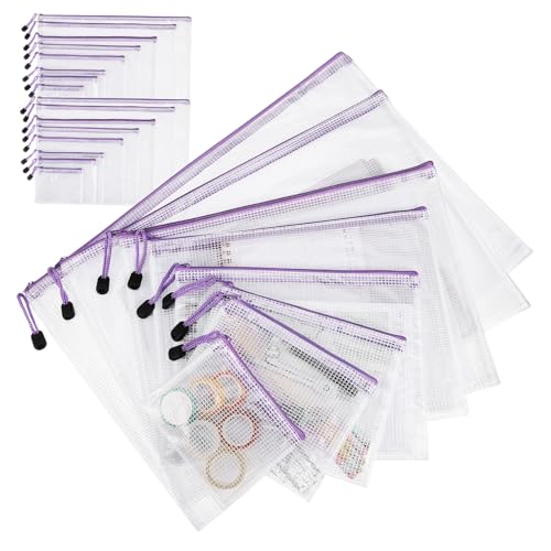 WEKADRIN 32 Stück Teiliges Transparente Mesh Reißverschlusstaschen Dokumenten Organizer Beutel mit Robustem Reißverschluss Vielseitig Einsetzbar für Büro und Schule in Verschiedenen WEKADRIN 32 Stück Teiliges Transparente Mesh Reißverschlusstaschen Dokumenten Organizer Beutel mit Robustem Reißverschluss Vielseitig Einsetzbar für Büro und Schule in Verschiedenen von WEKADRIN