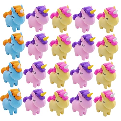 WEKADRIN 36 Stück Teiliges Mini Radiergummi Cartoon Einhorn Radiergummis Praktisch Tragbar Schuler Belohnung Für Jungen Mädchen Geburtstag Verlosung von WEKADRIN