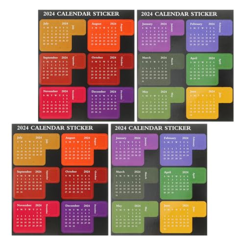 WEKADRIN 4 Blätter Teilige Selbstklebende Monatskalender index sticker für Notizblock Vielseitige Kalenderaufkleber zum Markieren und Organisieren für Schüler Lehrer und Büro Praktische WEKADRIN 4 Blätter Teilige Selbstklebende Monatskalender index sticker für Notizblock Vielseitige Kalenderaufkleber zum Markieren und Organisieren für Schüler Lehrer und Büro Praktische von WEKADRIN