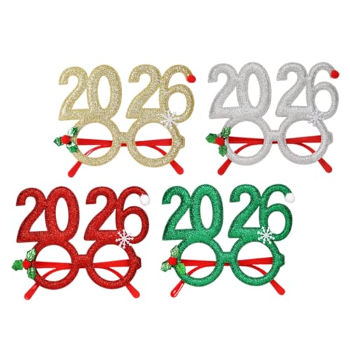 WEKADRIN 4 Glitzernde Weihnachts-sonnenbrillenrahmen: 2026 Brillen Mit Glitzer – Ausgefallene Partygeschenke Für Kostüme, Rollenspiele Und Karnevalsveranstaltungen WEKADRIN 4 Glitzernde Weihnachts-sonnenbrillenrahmen: 2026 Brillen Mit Glitzer – Ausgefallene Partygeschenke Für Kostüme, Rollenspiele Und Karnevalsveranstaltungen von WEKADRIN