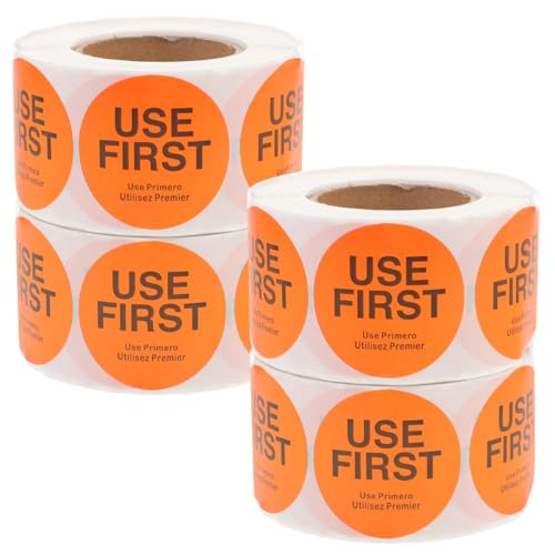 WEKADRIN 4 Rollen Vorratskontroll etiketten Use First Aufkleber Selbstklebend Sichere Beschichtete Papiermaterialien pro für Restaurant Küche Bar Lagerorganisation WEKADRIN 4 Rollen Vorratskontroll etiketten Use First Aufkleber Selbstklebend Sichere Beschichtete Papiermaterialien pro für Restaurant Küche Bar Lagerorganisation von WEKADRIN