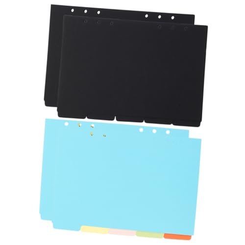 WEKADRIN 4 Sätze Notizbuch Trennblätter mit Index Tabs Farbig und Schwarz Abnehmbare Binder Divider für Loseblatt Ordner und Notizblock Bruchfest und Langlebig Schnelle Klassifizierung und WEKADRIN 4 Sätze Notizbuch Trennblätter mit Index Tabs Farbig und Schwarz Abnehmbare Binder Divider für Loseblatt Ordner und Notizblock Bruchfest und Langlebig Schnelle Klassifizierung und von WEKADRIN