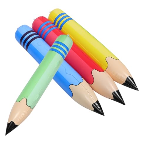 WEKADRIN 4 Stück Aufblasbare Riesen-bleistiftballons aus Robustem PVC Kinderfreundliches Design Schulanfangs-deko Kreative für Klassenzimmer Party und Feierlichkeiten WEKADRIN 4 Stück Aufblasbare Riesen-bleistiftballons aus Robustem PVC Kinderfreundliches Design Schulanfangs-deko Kreative für Klassenzimmer Party und Feierlichkeiten von WEKADRIN
