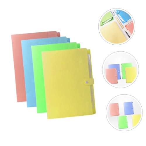 WEKADRIN 4 Stück Multifunktionaler Fächermappe Teiliges mit Breiten Fächern Tragbarer Dokumenten Organizer mit Knopfverschluss Praktische Desktop Aktenmappe für Büro Schule und Zuhause in WEKADRIN 4 Stück Multifunktionaler Fächermappe Teiliges mit Breiten Fächern Tragbarer Dokumenten Organizer mit Knopfverschluss Praktische Desktop Aktenmappe für Büro Schule und Zuhause in von WEKADRIN