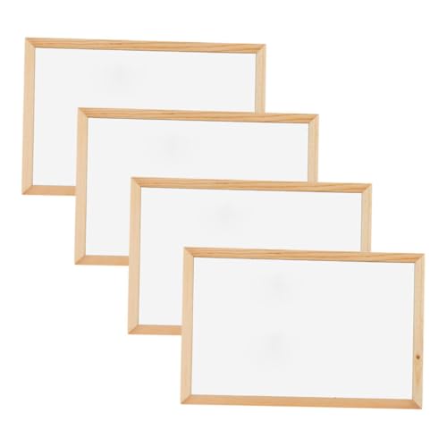 WEKADRIN 4 Stück Teiliges Kleines Weißes Einseitiges Whiteboard Tragbares Desktop-memo-board Wiederverwendbares Schreib Zeichenbrett für Studenten und Bürogebrauch von WEKADRIN