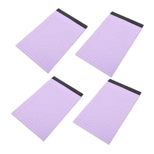 WEKADRIN 4 Stück Teiliges Liniertes Notizbuch Abreißbare Notizblöcke für Büro und Schule Tragbare Memo Pads für Notizen Erinnerungen und Planung von WEKADRIN