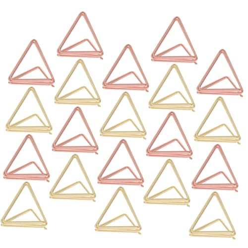 WEKADRIN 40 Stück Teiliges Memo Kartenhalter aus Metall Stabile Doppellagige Dreiecksklammern in Gold und Roségold Dekorative Clips zum Sicheren Halten von Fotos Notizen Visitenkarten für WEKADRIN 40 Stück Teiliges Memo Kartenhalter aus Metall Stabile Doppellagige Dreiecksklammern in Gold und Roségold Dekorative Clips zum Sicheren Halten von Fotos Notizen Visitenkarten für von WEKADRIN