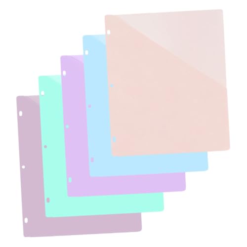 WEKADRIN 5 Blätter Teiliges Binder Taschen Kunststoff Dokumentenhüllen Leichte Strapazierfähige für Bürobedarf und Lose Farblich Getrennte Ordnerhüllen für Aktenorganisation WEKADRIN 5 Blätter Teiliges Binder Taschen Kunststoff Dokumentenhüllen Leichte Strapazierfähige für Bürobedarf und Lose Farblich Getrennte Ordnerhüllen für Aktenorganisation von WEKADRIN
