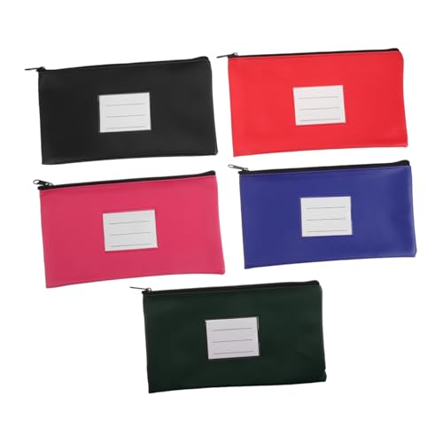 WEKADRIN 5 Stück Banktaschen aus PU Leder mit Label Tragbarer Organizer für Dokumente Quittungen Karten und Schreibwaren Robust Vielseitig für Büro Zuhause und Reisen WEKADRIN 5 Stück Banktaschen aus PU Leder mit Label Tragbarer Organizer für Dokumente Quittungen Karten und Schreibwaren Robust Vielseitig für Büro Zuhause und Reisen von WEKADRIN