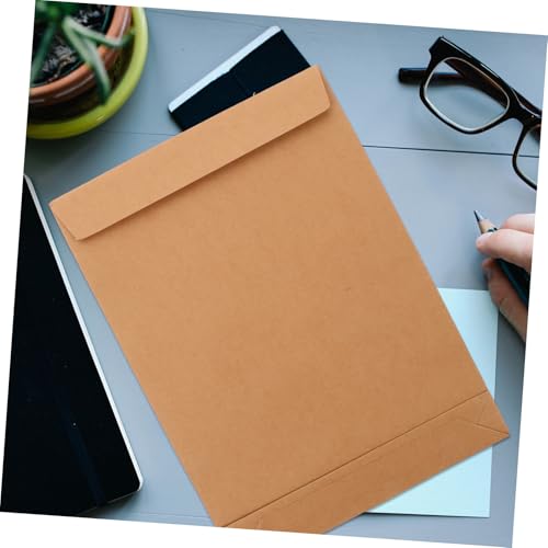 WEKADRIN 5 Stück Kraftpapier Dokumententaschen mit Selbstklebendem Verschluss Verstärkte Aktenordner Umschläge für Büro Business Kleidungspackung und Vielseitige Aufbewahrung WEKADRIN 5 Stück Kraftpapier Dokumententaschen mit Selbstklebendem Verschluss Verstärkte Aktenordner Umschläge für Büro Business Kleidungspackung und Vielseitige Aufbewahrung von WEKADRIN