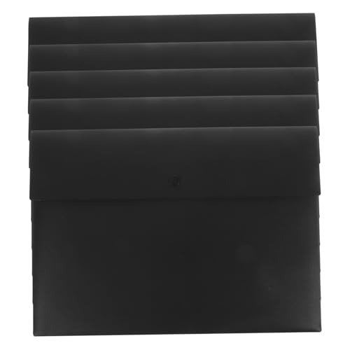 WEKADRIN 5 Stück Teiliges Dokumentenmappe mit Druckknopf Verschluss Dicke Kunststoff Datei Taschen aus Robustem Abs Material für Büro und Schule Praktische Organisationslösung für von WEKADRIN
