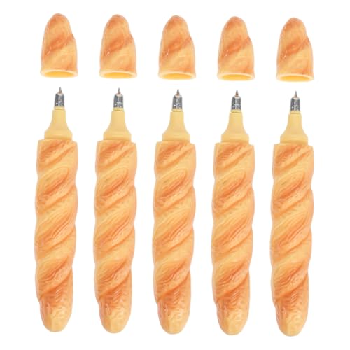 WEKADRIN 5 Stück Teiliges Kugelschreiber Brotform Realistische Brot Kugelschreiber Lustig für Büro Schule Schreibwaren Kreative Dekoration Langlebige Tinte Leicht Tragbar WEKADRIN 5 Stück Teiliges Kugelschreiber Brotform Realistische Brot Kugelschreiber Lustig für Büro Schule Schreibwaren Kreative Dekoration Langlebige Tinte Leicht Tragbar von WEKADRIN