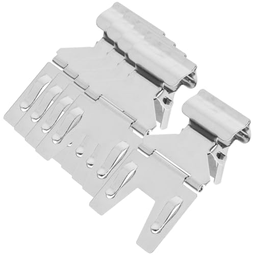 WEKADRIN 5 Stück Teiliges Metall Preisschild Clip Langlebige Etikettenhalter mit Polierter Oberfläche Platzsparend und Leicht Praktischer Label Clamp für Supermärkte und Einzelhandel von WEKADRIN